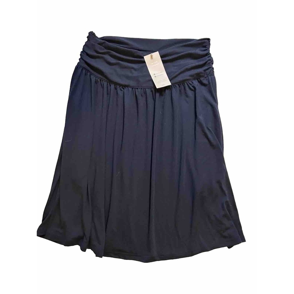 Emery Rose NEW Women's Large NWT Ruched Wideband Waist Skirt Black NWT CUTE - Picture 12 of 15